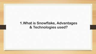 Top 10 Snowflake Interview Questions