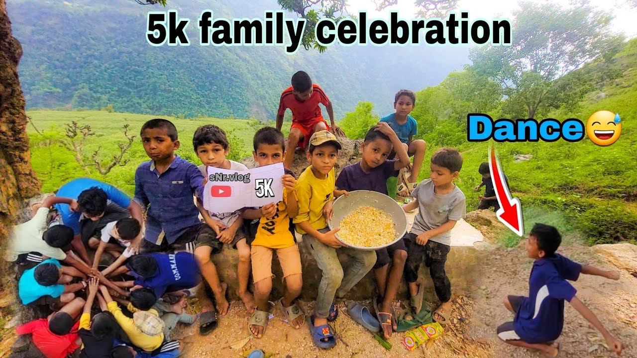 5k subscribers Celebration in Village style😱🎉||sNrvlog Special||with dance&fun.!!music.pixabay.com