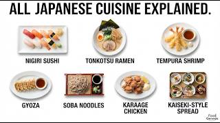 All Japanese Cuisine Explained