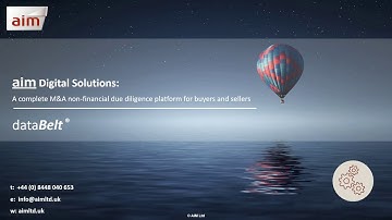 dataBelt® – The complete M&A non-financial due diligence platform