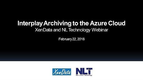 Webinar: Interplay Archiving to the Azure Cloud