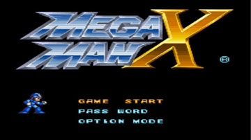 Mega Man X Intro, Title Screen and Demo (SNES)