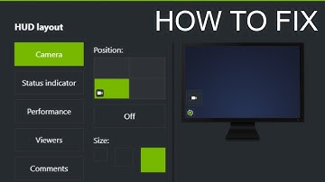 How To Fix Camera (handcam) Not Working In Nvidia or not Showing Up In Hud Layout (EASY FIX)