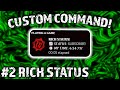 How to get a custom rich status working clocklocal time  2nd status