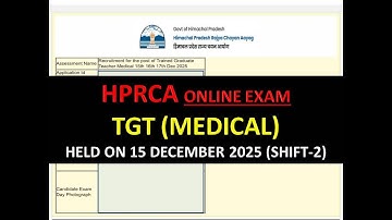 HP TGT 15 DECEMBER SHIFT 2 SOLVED PAPER