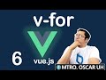 Curso de vue js | (6)  | Directiva v-for usado en una lista