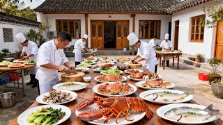 随200来浙江嘉兴农村吃结婚前夜酒,3280一桌,各种海鲜来开会【我是忐忑妞】