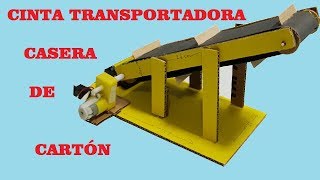 Como Hacer  una Cinta Transportadora de Cartón