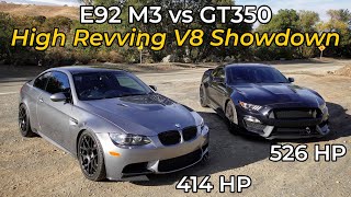 BMW E92 M3 vs Ford Mustang Shelby GT350 - Head to Head Review!