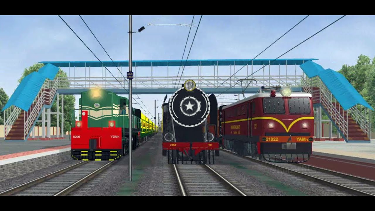 DIESEL vs STEAM vs ELECTRIC RACE in Indian Train Simulator