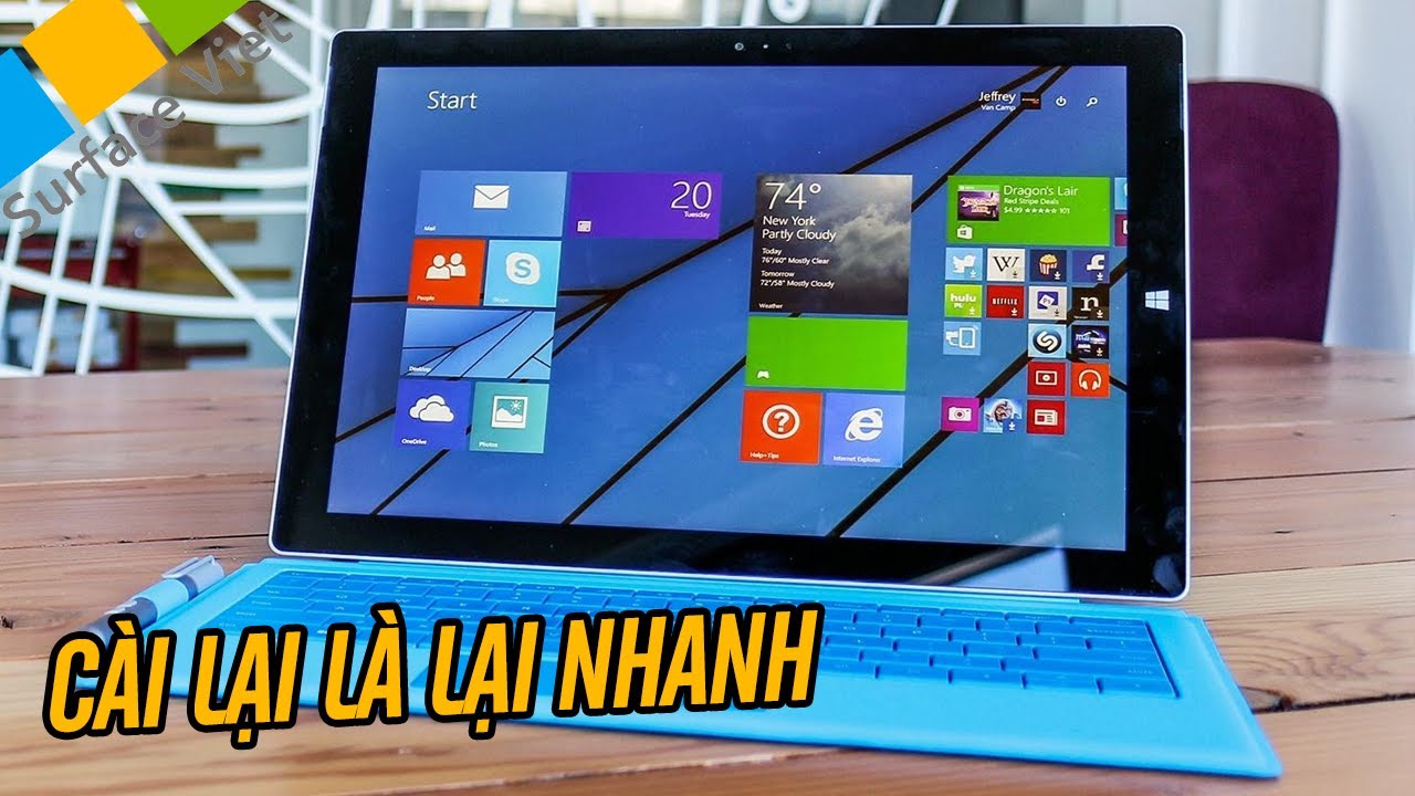 Hướng dẫn cài đặt reset lại máy Microsoft Surface đơn giản nhất