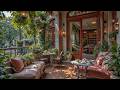 Cozy Courtyard Coffee Jazz 🌿 Soft Jazz Music and Peaceful Café Vibes for Work, Reading & Relaxation
