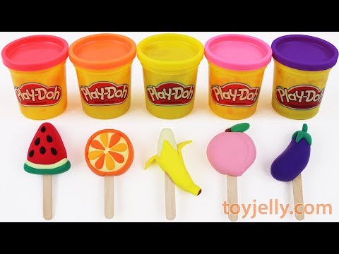 Toy Ice Cream Play Doh Popsicles Learn Colors & Fruits Kinder Surprise Eggs Nursery Rhymes Baby Song