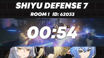 Shiyu Defense 62033 Stage7 Room1 in 54 sec by Yixuan & Trigger & Lucia!