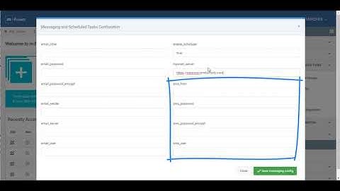 Messaging and Scheduled Tasks Configuration