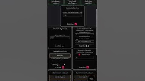 Antimatter Dimensions mobile - IC5 in under 4 minutes with e83 IP