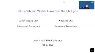 2023 SIPP Conference - Day 1 - Session 1 - "Employment, Labor Market Participation, & Job Loss"