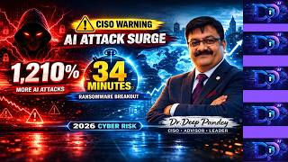 CISO Warning ⚠️ 1,210% AI Attacks Surge | 34 Min Ransomware Reality (2026)