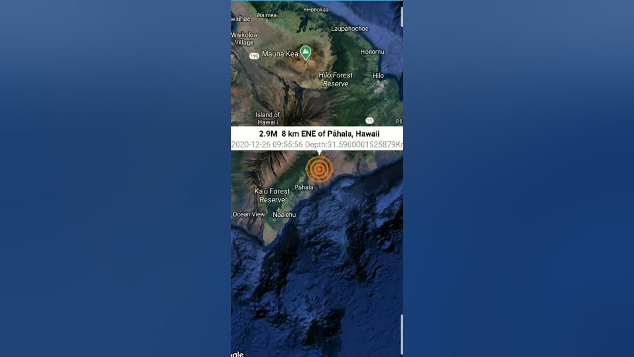 Pahala hawaii earthquake