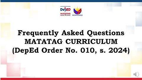 FREQUENTLY ASK QUESTIONS ABOUT THE MATATAG Curriculum Policy and Implementation (DO 10 s. 2024).