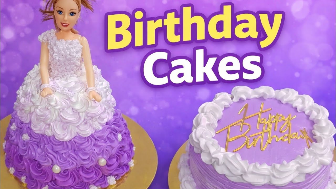 Barbie Cake & simple Cake Decoration | Cake classes for beginners | How to Decorate Barbie Doll Cake