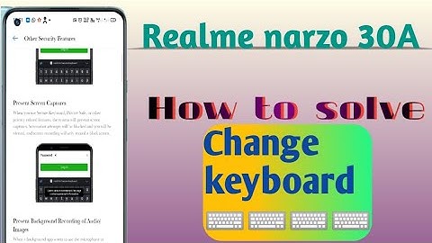 Realme narzo 30A keyboard setup //_how to change keyboard