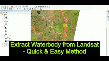 How to extract water body from satellite images using ArcGIS