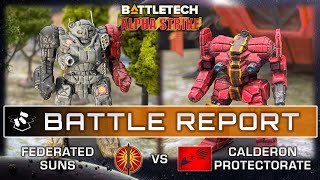 Part 4: Federated Suns vs Calderon Protectorate | BattleTech Alpha Strike Battle Report | ilClan Era