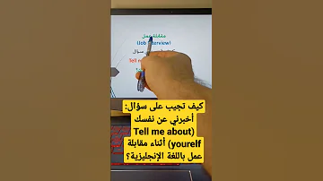 أثناء مقابلة عمل باللغة الإنجليزية Tell Me About Yourself كيف تجيب على سؤال أخبرني عن نفسك 