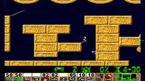 Lemmings Mayhem 13 great lemming caper v3 solution