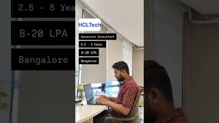 HCL TECH is hiring the Associate Consultant ||#shorts #ytshorts #youtubeshorts #utsavchavda