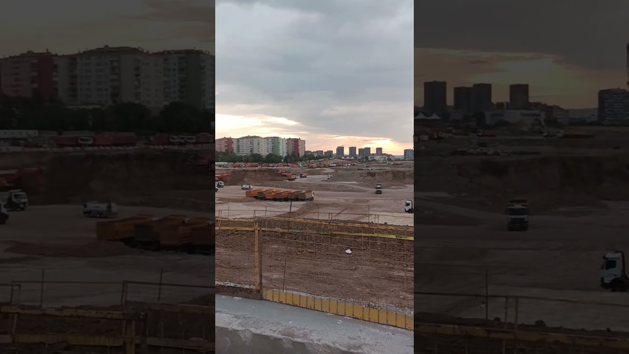 big construction site. 