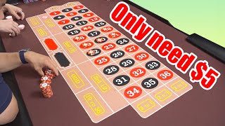 Turn $5 to $180 (Roulette Strategy) || House Money