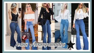 COMO LLEVAR PANTALONES ACAMPANADOS ⭐ OUTFITS DE MUJER 2021⭐ - YouTube