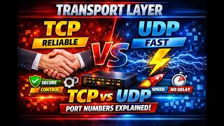 CCNA | Epis 4: Transport Layer Explained for Beginners | TCP vs UDP & Port Numbers