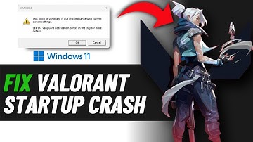 How to Fix Valorant Crashing on Startup 2025 (Windows 11)