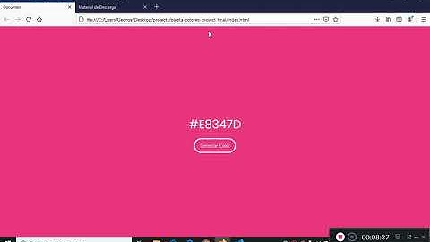 Generador de Colores en Hexa usando JS.