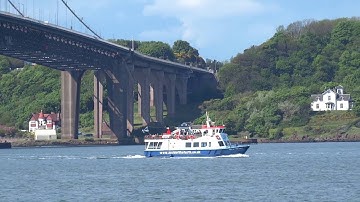 Spring Video Forth Road Bridge Firth Of Forth Scotland