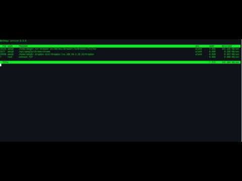 Monitoring bandwidth using nethogs