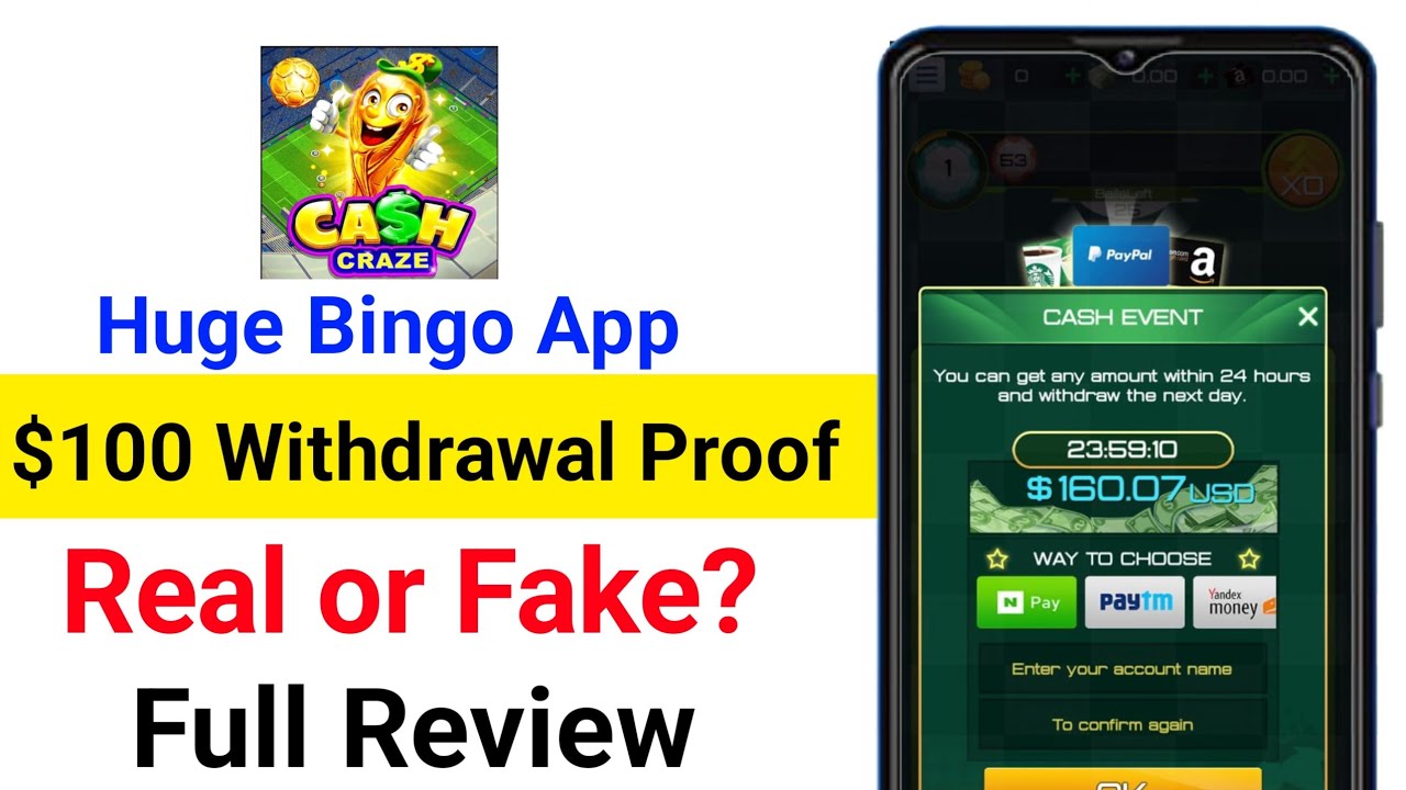Huge Bingo Cash App Withdrawal Proof | Huge Bingo Cash App Real or Fake