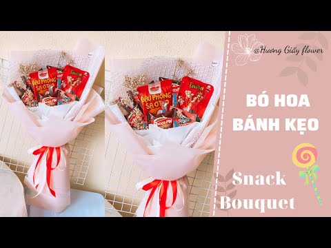 Video Snack bouquet / Bó hoa bánh kẹo - QUÀ TẶNG TRUNG THU... - youtube