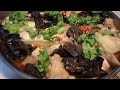 Steamed chicken with black fungus and ginger