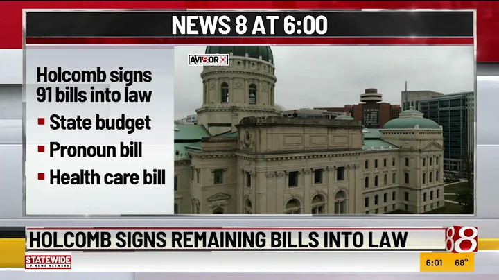 Holcomb signs remaining bills into laws
