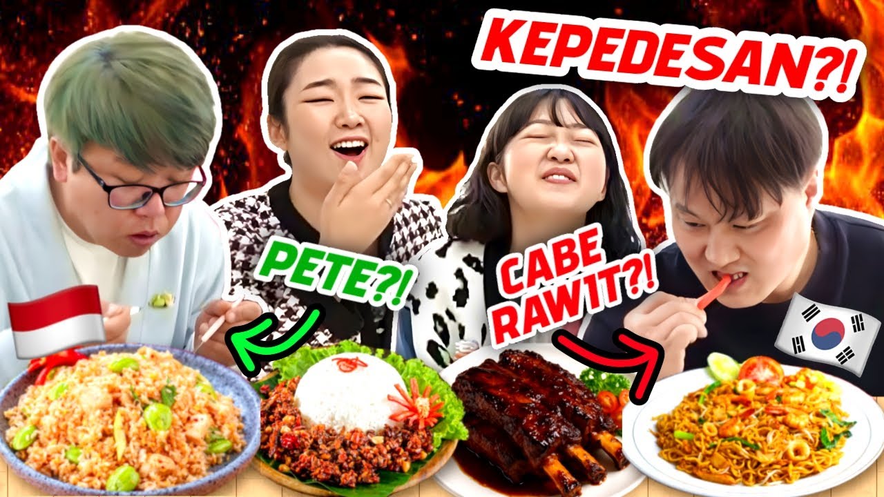 🤣‼️REAKSI ORANG KOREA🇰🇷 PERTAMA KALI NYOBAIN MAKANAN INDONESIA🇮🇩 @sieun_1130