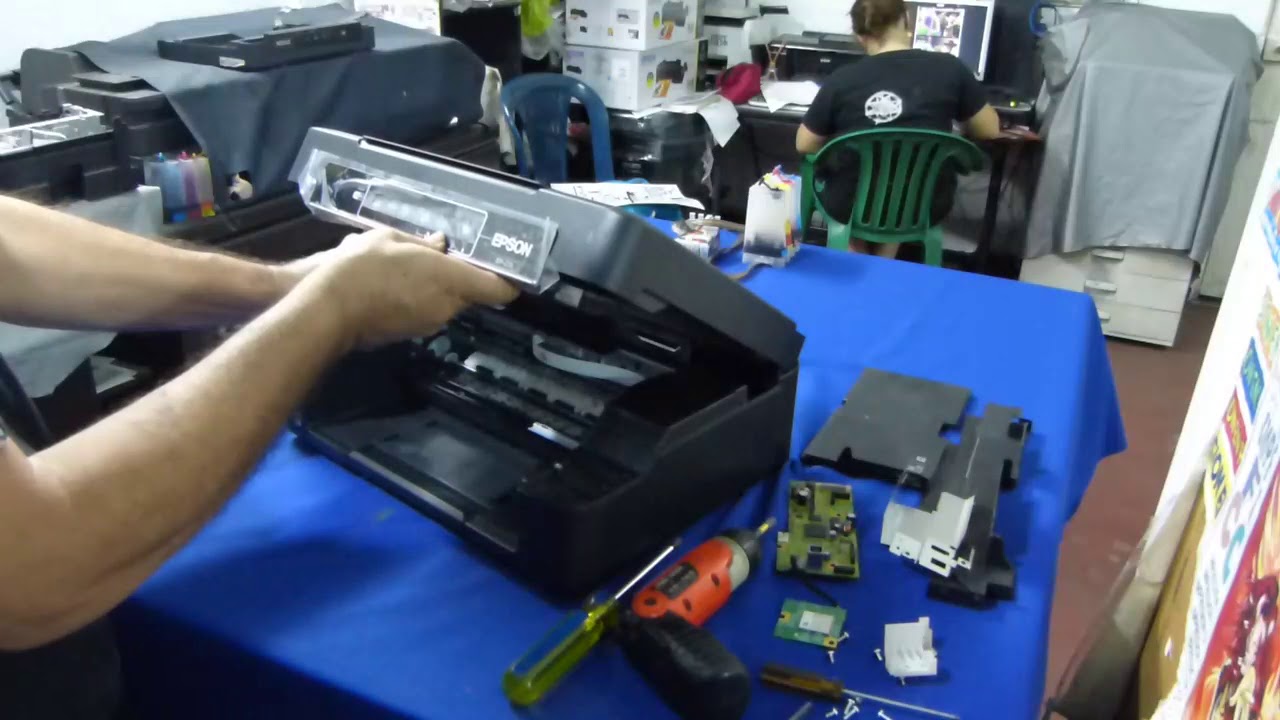 convertir impresora epson xp231 241 en xp211 - YouTube
