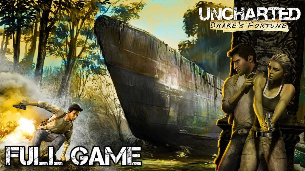 Uncharted: Drake's Fortune Remastered  Full Game Walkthrough(Game Movie) PS4 - No Commentary