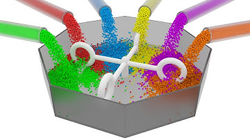 Mixing color balls. Blender. [02]