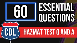 CDL Hazmat Test Questions And Answers 2024 (Knowledge Practice Exam & Study Guide)