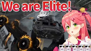 Elite army led by Miko overruns Los Santos police with a song Sakura kaze [hololive/ Eng sub]