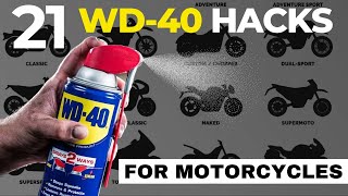 21 GENIUS WD-40 Hacks For ALL MOTORCYCLES!!!